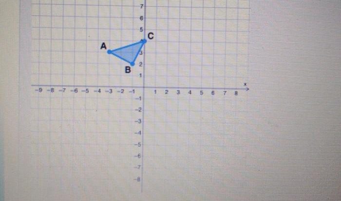 Triangle abc was reflected over line m