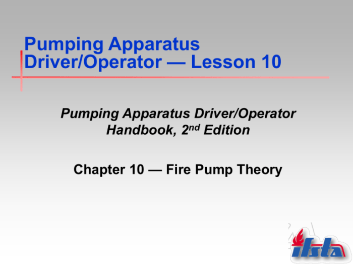 Pumping and aerial apparatus driver operator handbook 3rd edition