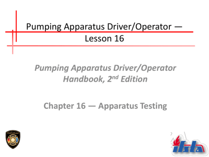 Pumping apparatus aerial operator driver 3rd edition usb curriculum flash drive ifsta